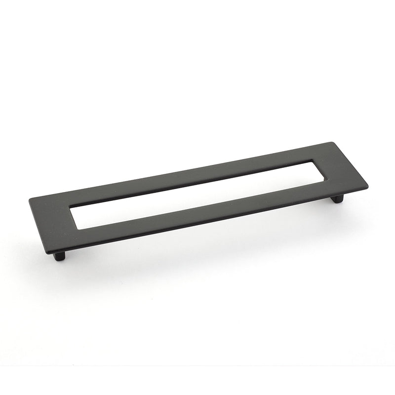 Schaub Finestrino, Flat Rectangle Pull, Matte Black, 192 mm cc