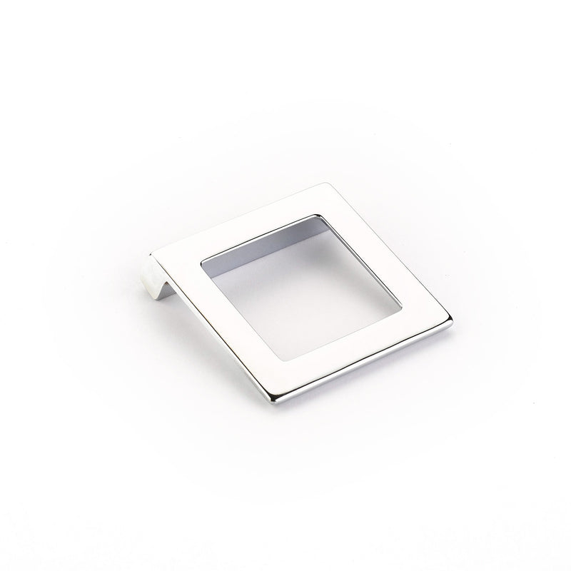 Schaub Finestrino, Angled Square Pull, Polished Chrome, 32 mm cc