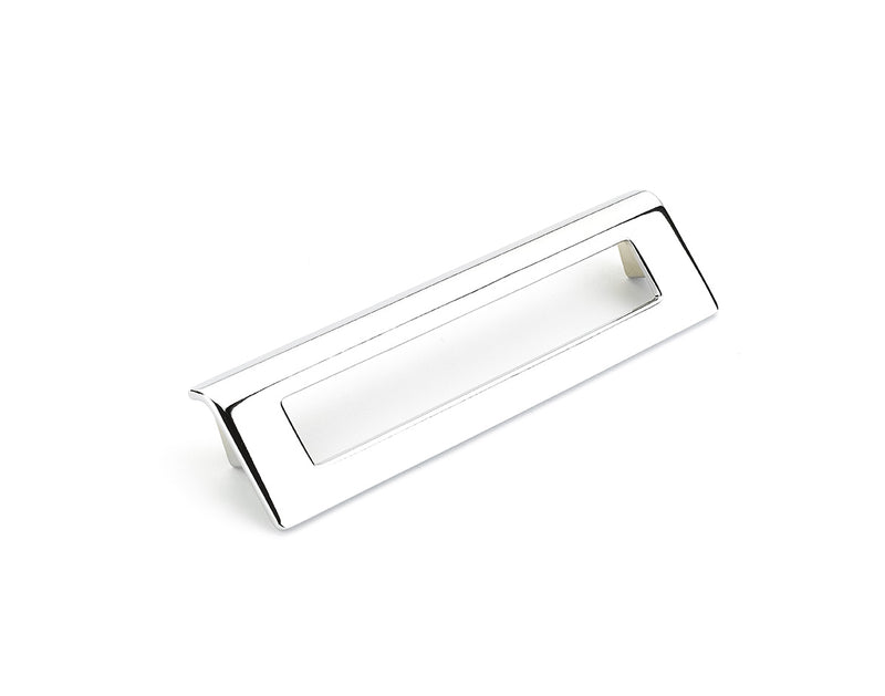 Schaub Finestrino, Angled Rectangle Pull, Polished Chrome, 160 mm cc