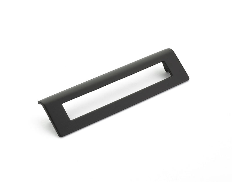 Schaub Finestrino, Angled Rectangle Pull, Matte Black, 160 mm cc