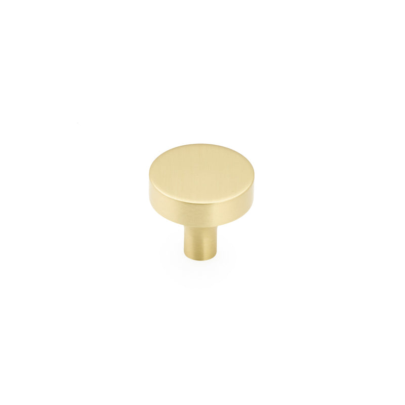 Schaub Haniburton, Round Knob, Satin Brass