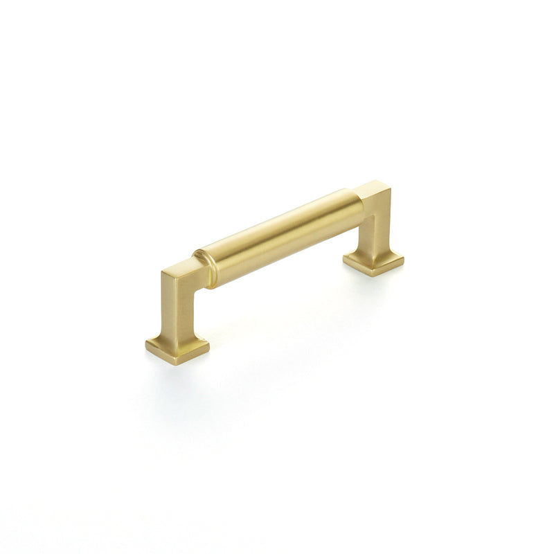 Schaub Haniburton, Pull, 3.5" cc, Satin Brass