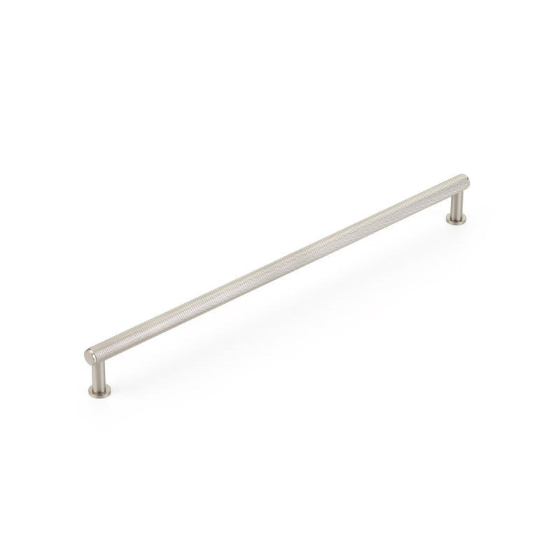 Schaub Pub House, Pull, Knurled, Brushed Nickel, 12" cc