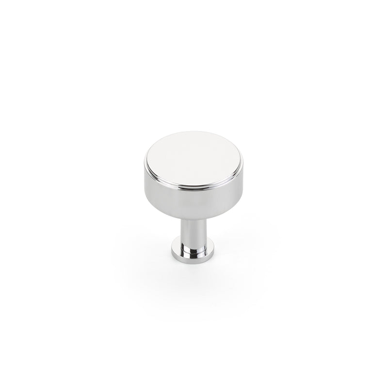 Schaub Pub House, Round Knob, Smooth, Polished Chrome, 1-1/4" dia