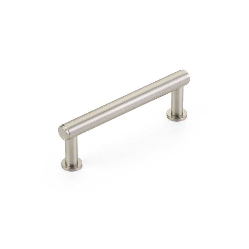 Schaub Pub House, Pull, Smooth, Brushed Nickel, 3-1/2" cc