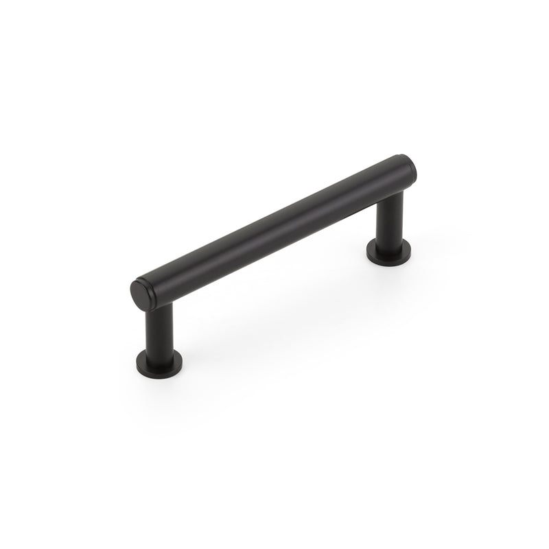 Schaub Pub House, Pull, Smooth, Matte Black, 3-1/2" cc