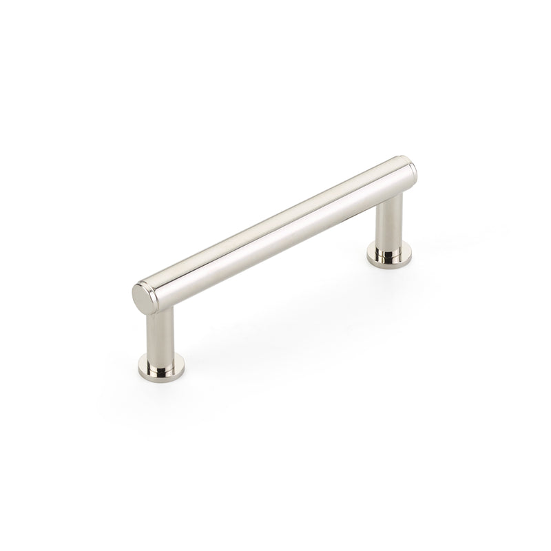 Schaub Pub House, Pull, Smooth, Polished Nickel, 3-1/2" cc