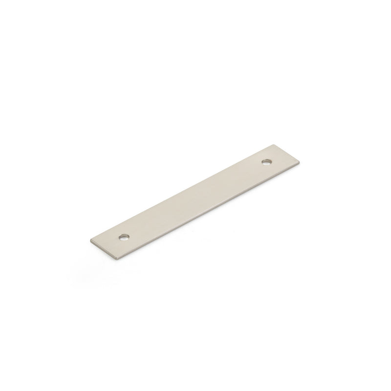 Schaub Pub House, Backplate for Pull, Brushed Nickel, 3-1/2" cc