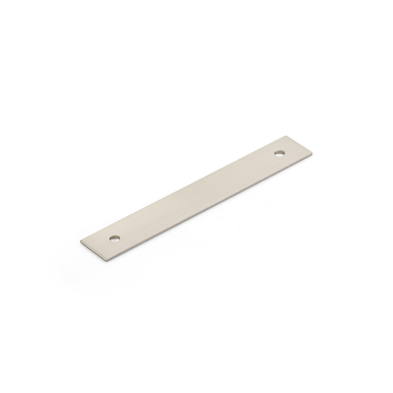 Schaub Pub House, Backplate for Pull, Brushed Nickel, 4" cc