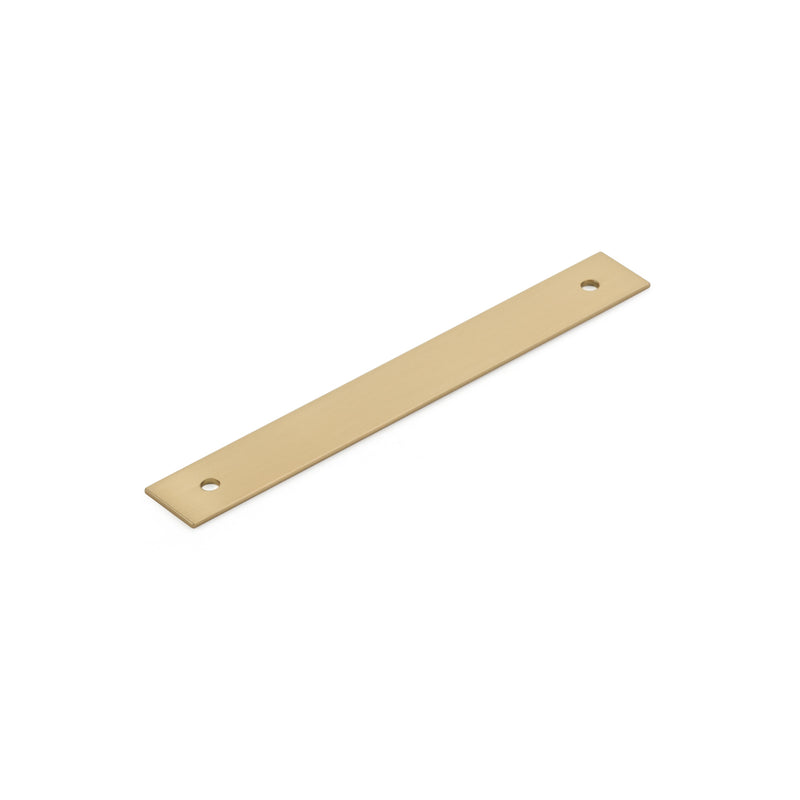 Schaub Pub House, Backplate for Pull, Signature Satin Brass, 5" cc