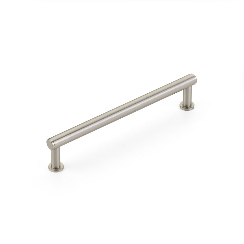 Schaub Pub House, Pull, Smooth, Brushed Nickel, 6" cc