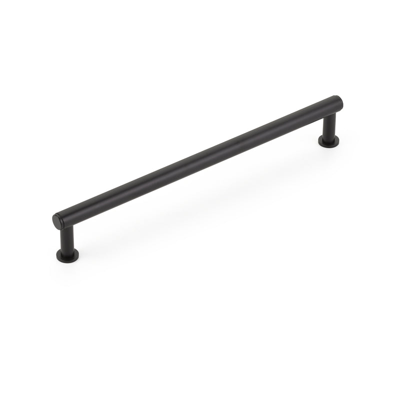 Schaub Pub House, Pull, Smooth, Matte Black, 8" cc