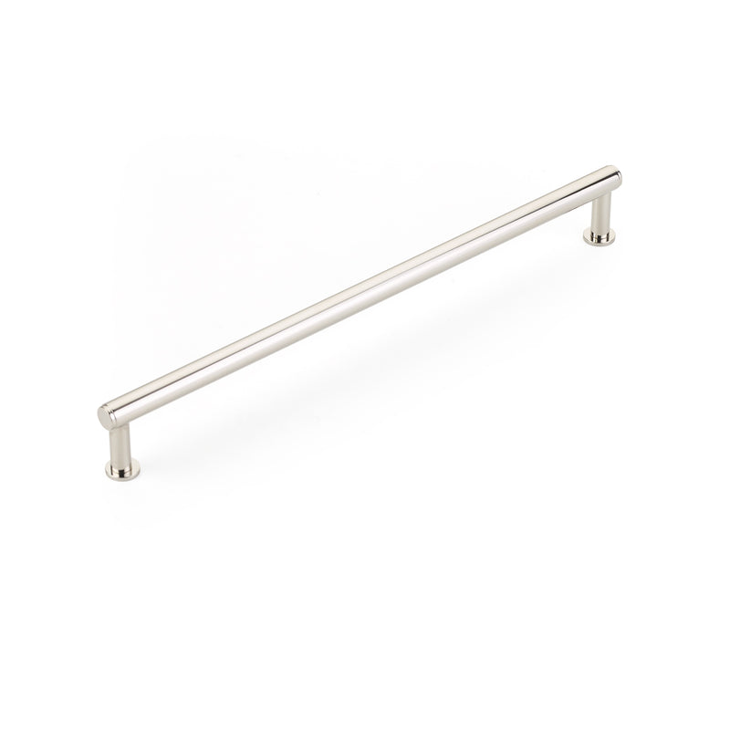 Schaub Pub House, Pull, Smooth, Polished Nickel, 10" cc