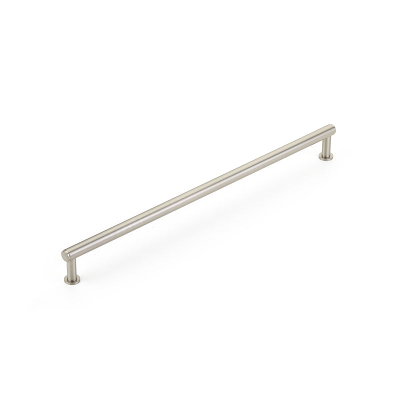 Schaub Pub House, Pull, Smooth, Brushed Nickel, 12" cc