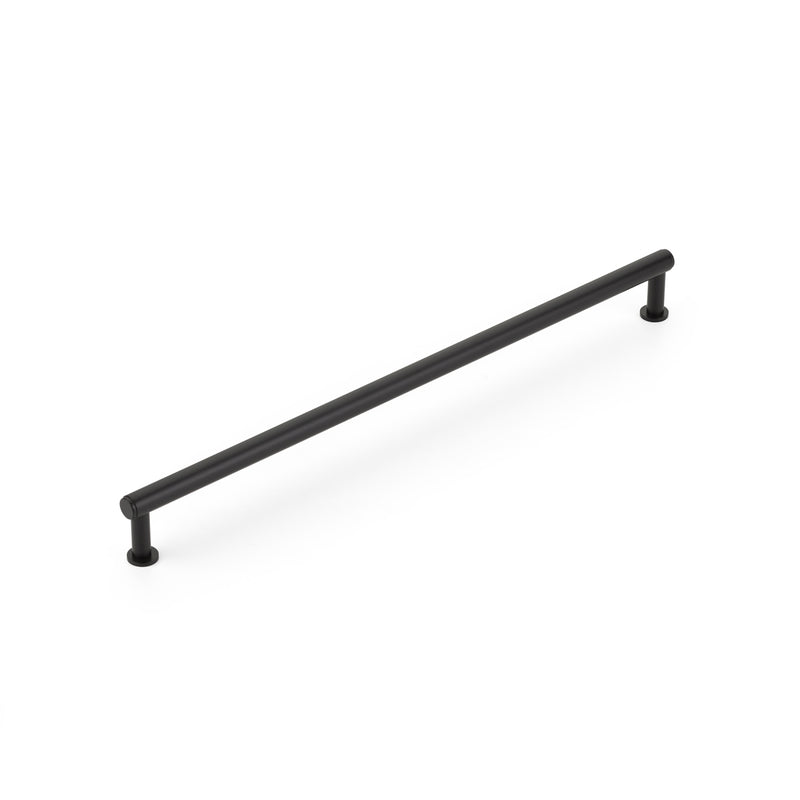 Schaub Pub House, Pull, Smooth, Matte Black, 12" cc