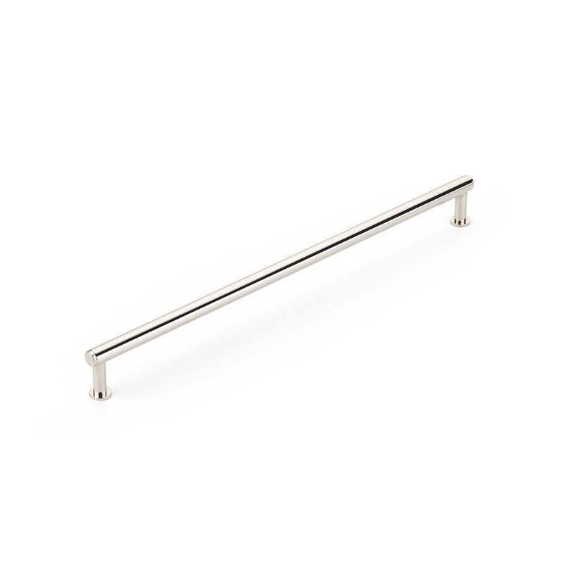 Schaub Pub House, Pull, Smooth, Polished Nickel, 12" cc