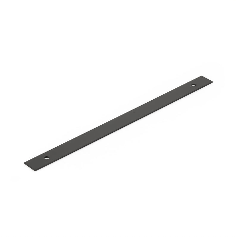 Schaub Pub House, Backplate for Appliance Pull, Matte Black, 12" cc