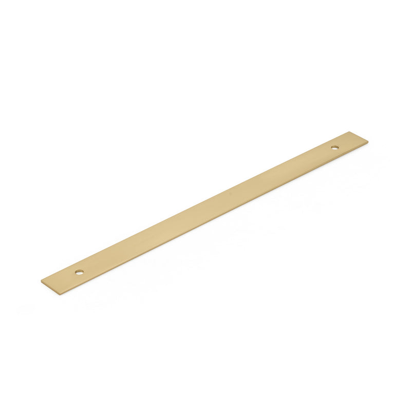 Schaub Pub House, Backplate for Appliance Pull, Signature Satin Brass, 12" cc