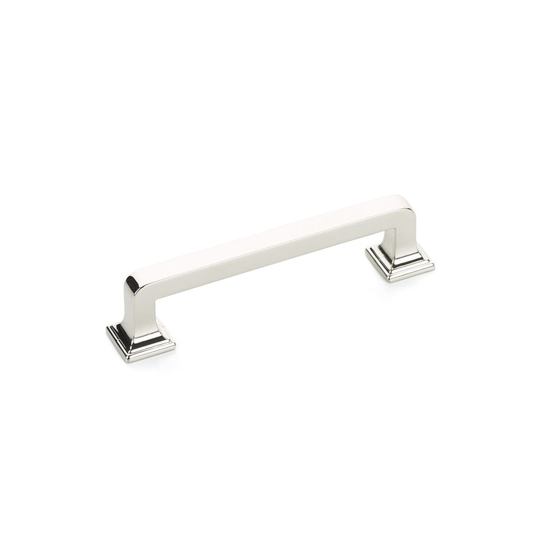 Schaub Menlo Park, Pull, Polished Nickel, 3-1/2" cc