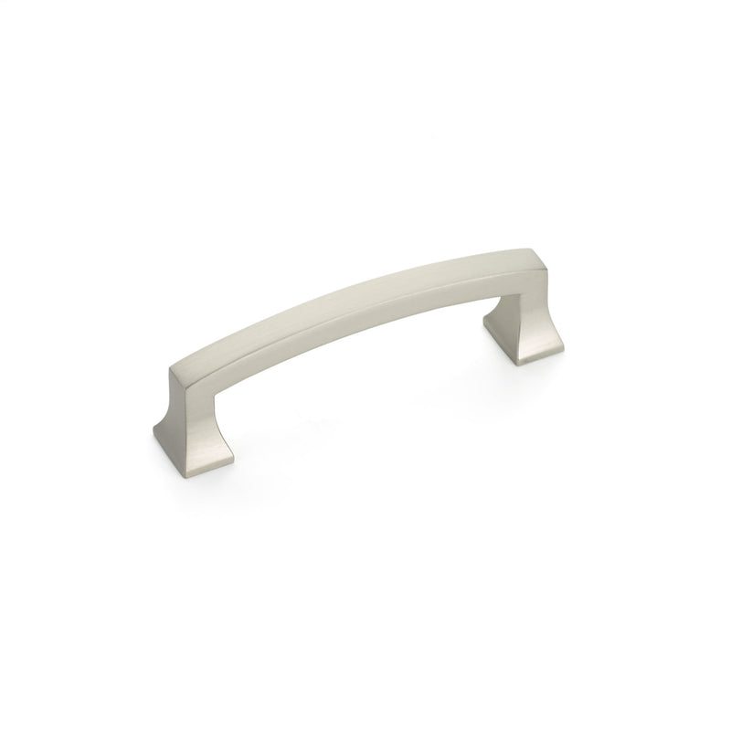 Schaub Menlo Park, Arched Pull, Satin Nickel, 3-1/2" cc