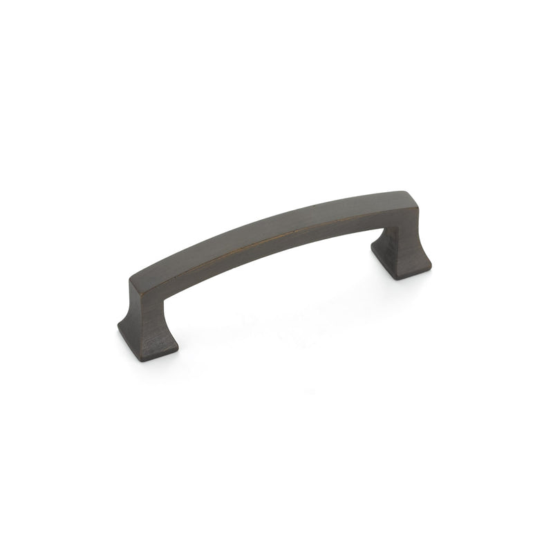 Schaub Menlo Park, Arched Pull, Ancient Bronze, 3-1/2" cc