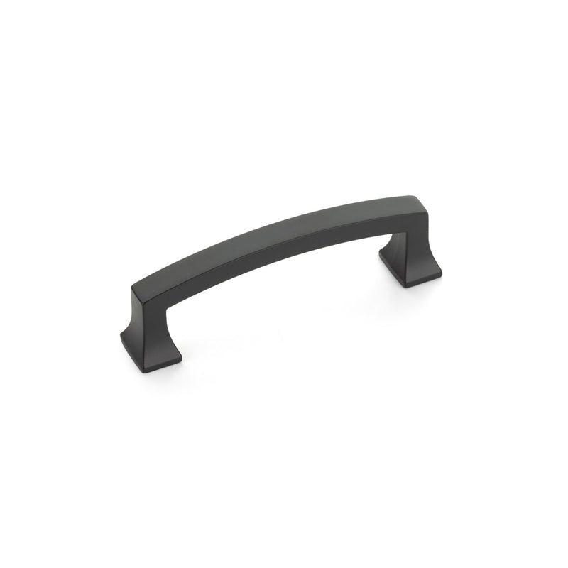 Schaub Menlo Park, Arched Pull, Matte Black, 3-1/2" cc