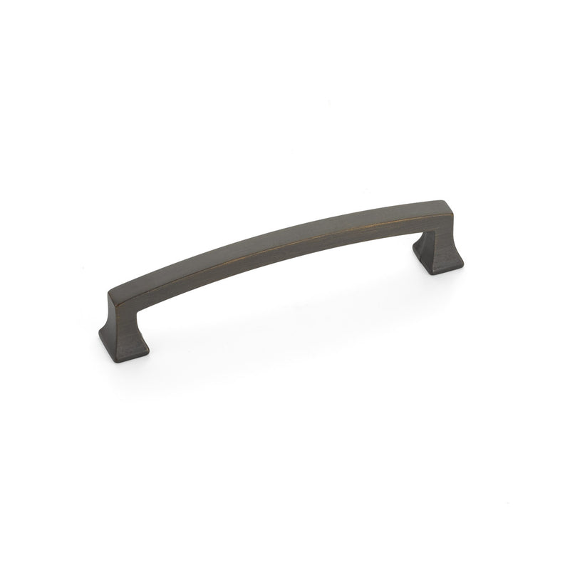 Schaub Menlo Park, Arched Pull, Ancient Bronze, 5" cc