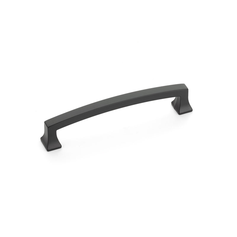 Schaub Menlo Park, Arched Pull, Matte Black, 5" cc