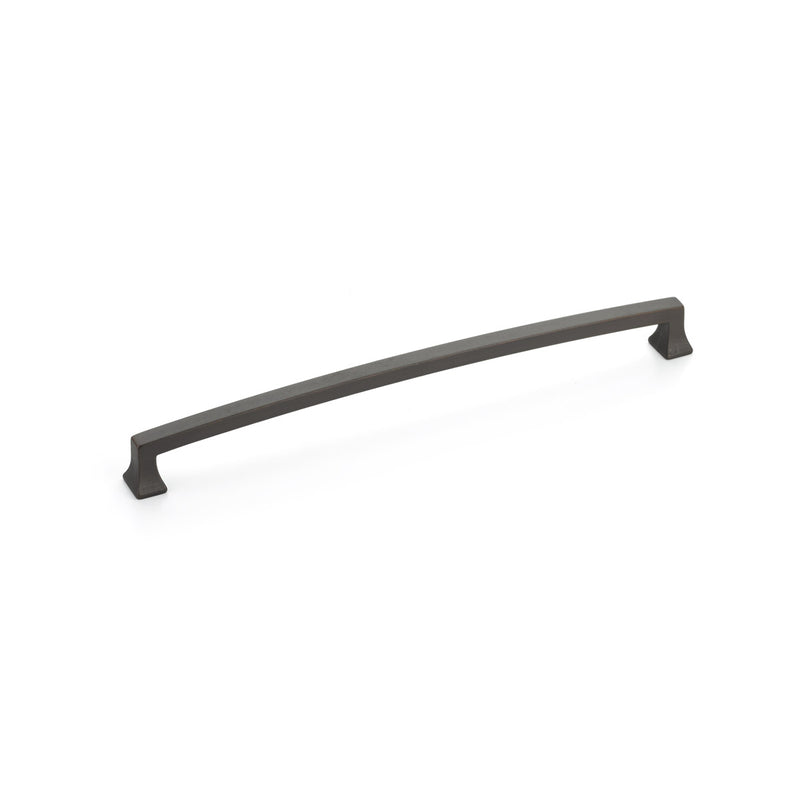 Schaub Menlo Park, Arched Pull, Ancient Bronze, 10" cc