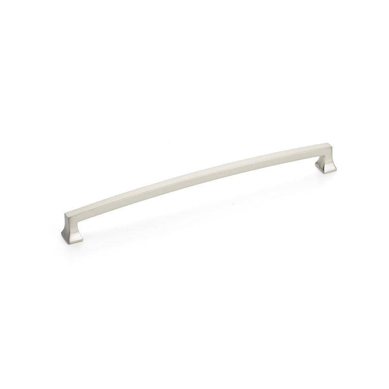 Schaub Menlo Park, Arched Pull, Brushed Nickel, 10" cc