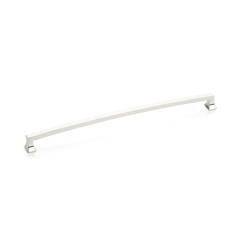 Schaub Menlo Park, Arched Pull, Polished Nickel, 12" cc