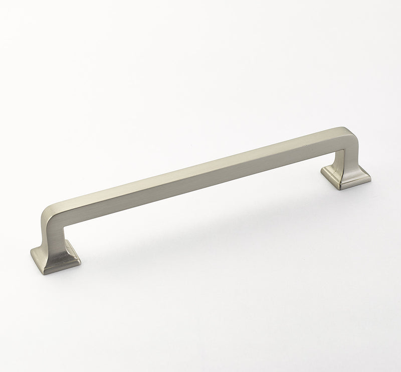 Schaub Menlo Park, Pull, Satin Nickel, 8" cc