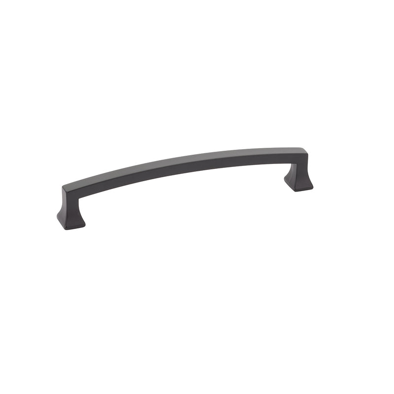 Schaub Menlo Park, Arched Pull, Matte Black, 6" cc