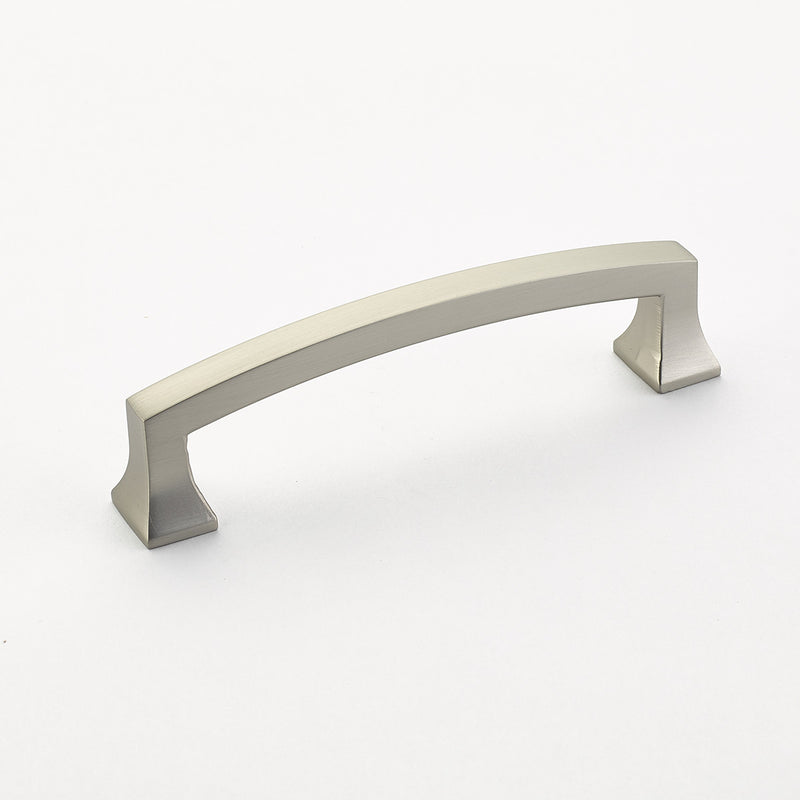 Schaub Menlo Park, Arched Pull, Satin Nickel, 4" cc