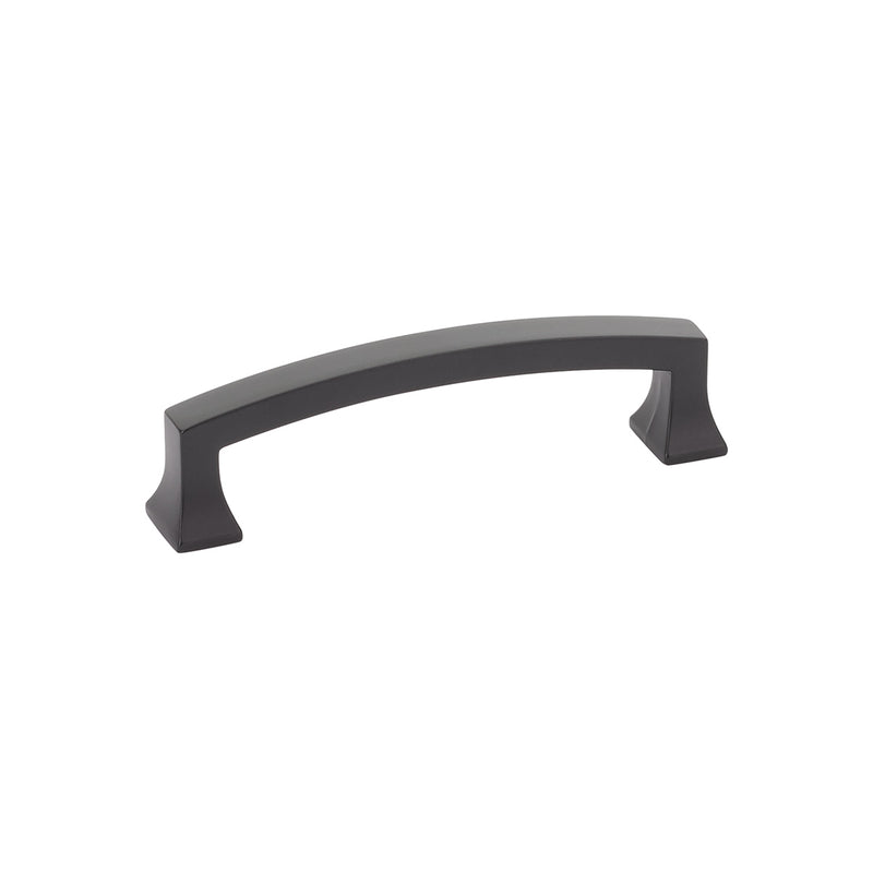 Schaub Menlo Park, Arched Pull, Matte Black, 4" cc