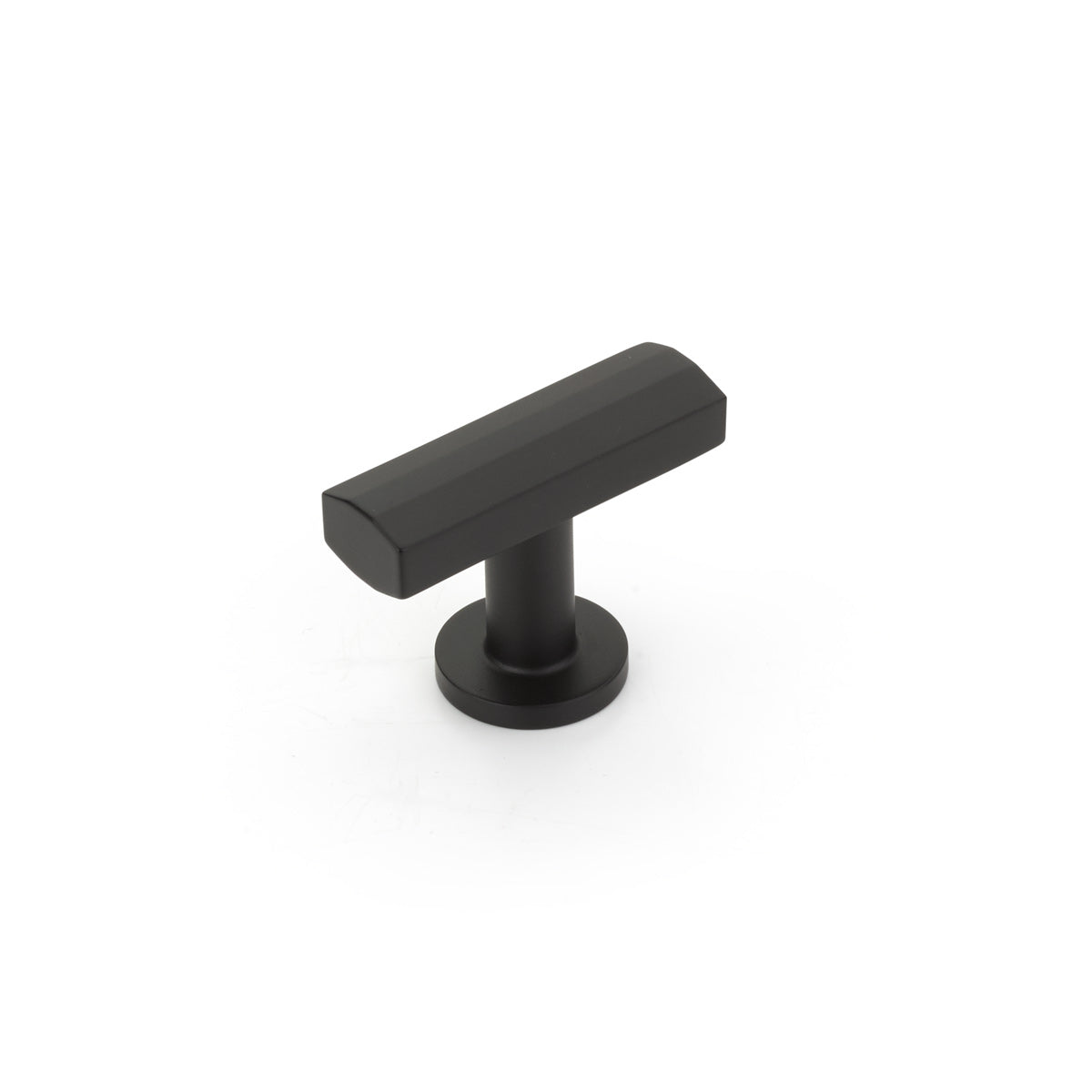 Schaub Heathrow T-Knob, Matte Black, 1-3/4"