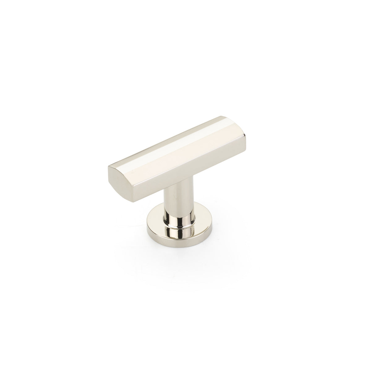 Schaub Heathrow T-Knob, Polished Nickel, 1-3/4"