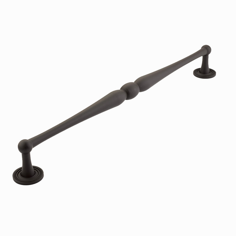 Schaub Atherton, Appliance Pull, 15" cc with knurled footplate, Oil Rubbed Bronze