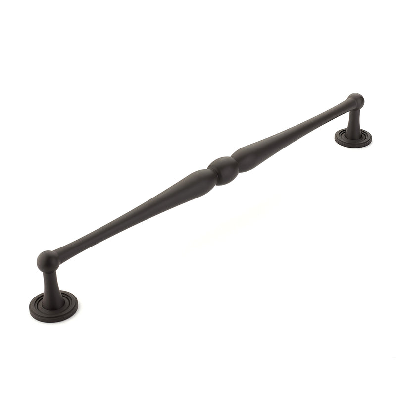 Schaub Atherton, Appliance Pull, 15" cc with plain footplate, Oil Rubbed Bronze