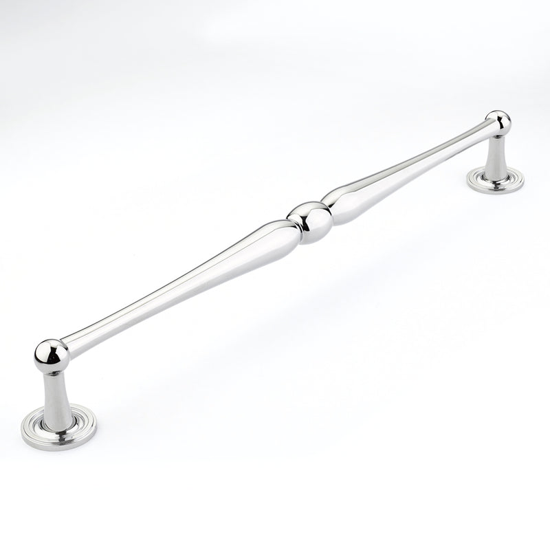 Schaub Atherton, Appliance Pull, 15" cc with plain footplate, Polished Chrome