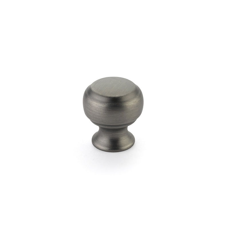 Schaub Cabriole, Knob, 1-1/8" dia, Antique Nickel