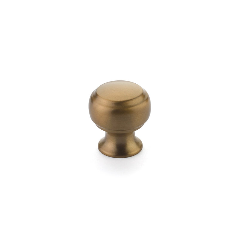 Schaub Cabriole, Knob, 1-1/8" dia, Brushed Bronze