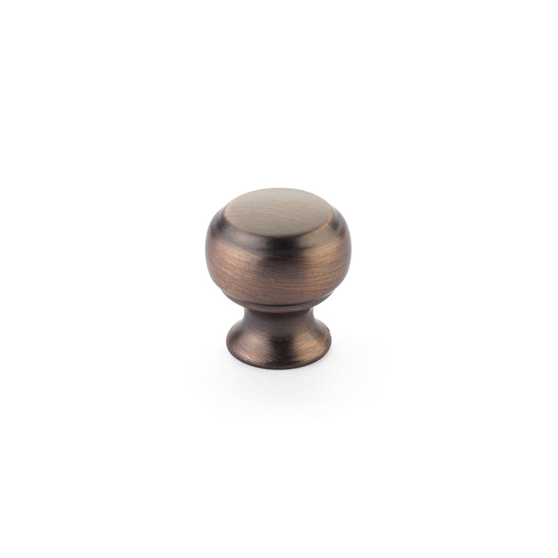 Schaub Cabriole, Knob, 1-1/8" dia, Empire Bronze