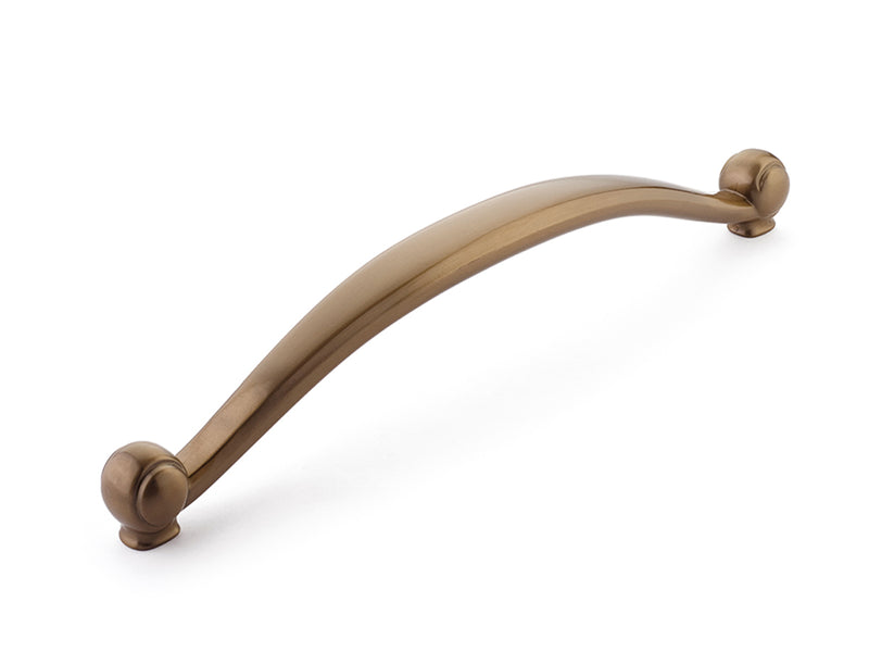 Schaub Cabriole, Pull, 13" cc, Brushed Bronze