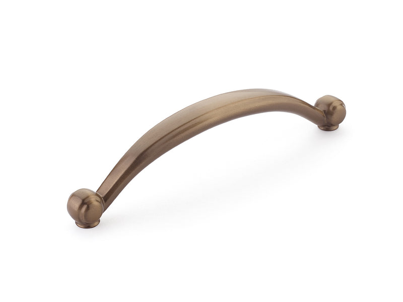 Schaub Cabriole, Pull, 6" cc, Brushed Bronze