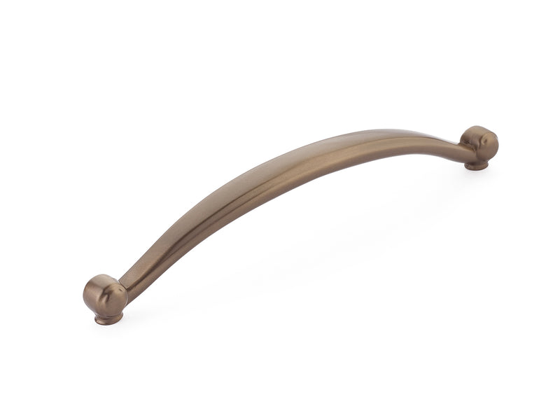 Schaub Cabriole, Pull, 8" cc, Brushed Bronze