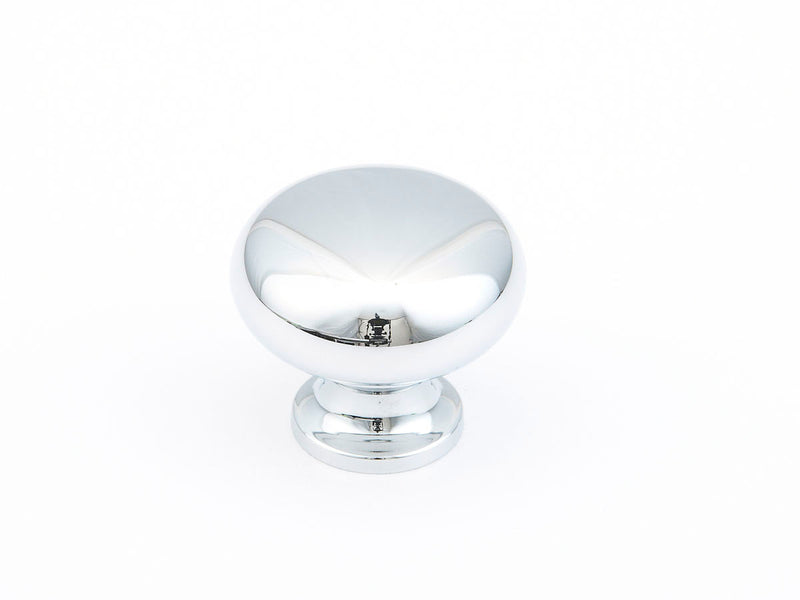 Schaub Traditional / Country, Round Knob, Polished Chrome, 1-1/4" dia