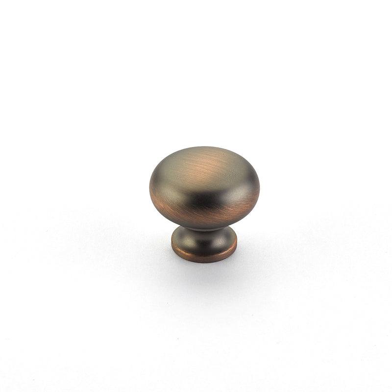 Schaub Traditional / Country, Round Knob, Aurora Bronze, 1-1/4" dia