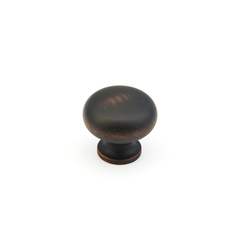 Schaub Traditional, Round Knob, Michelangelo Bronze, 1-1/4" dia