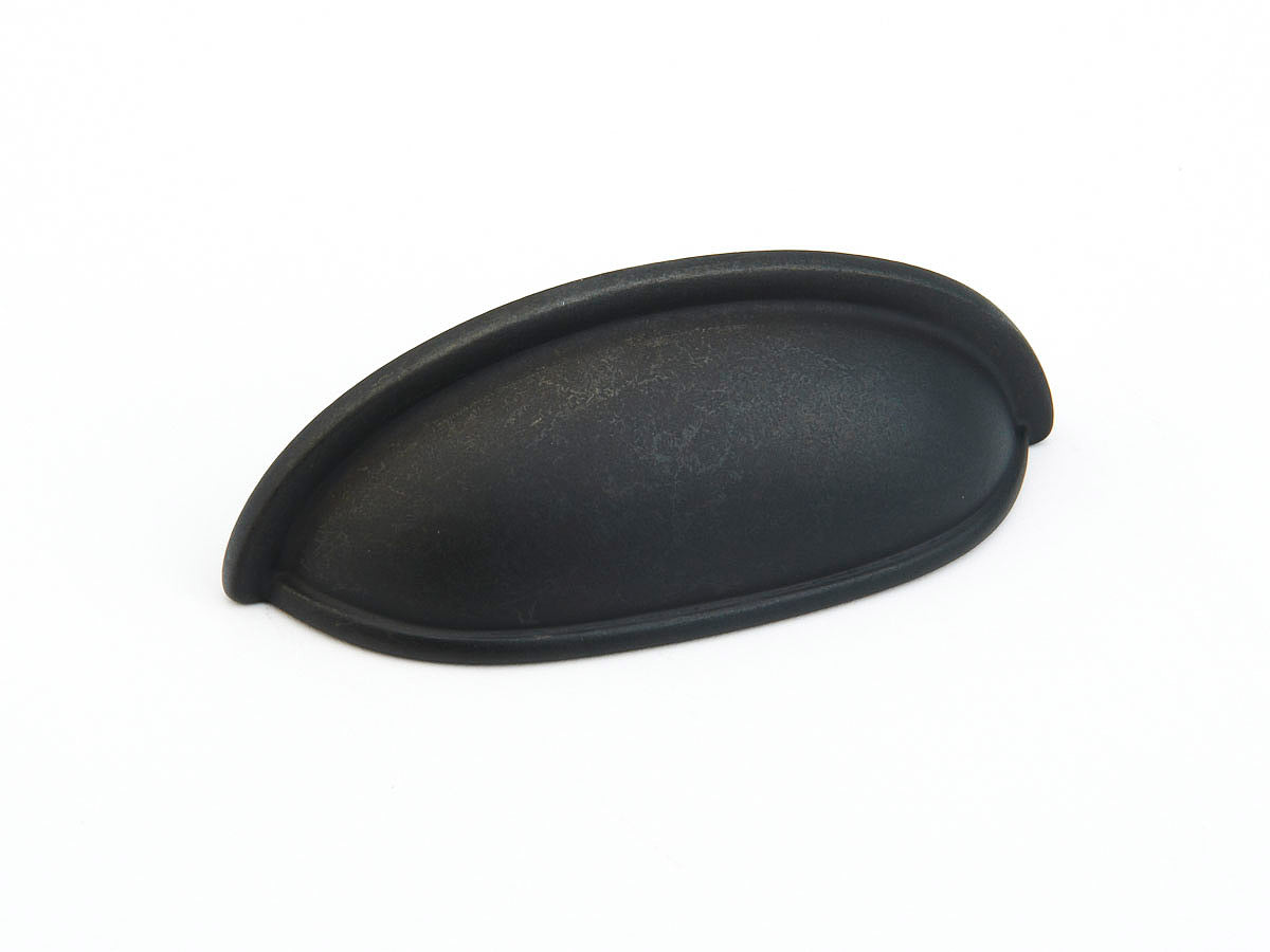 Schaub Traditional, Cup Pull, Distressed Bronze, 3" cc